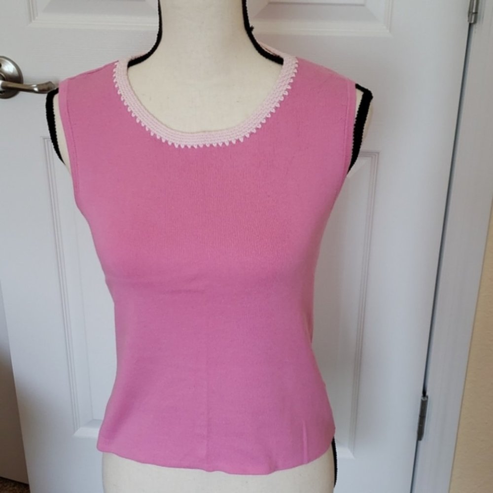 Pink Knit Sweater Top